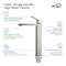 Kibi Cubic Single Handle Bathroom Vessel Sink Faucet with Pop Up Drain C-KBF1003BN-KPW101BN - alternate 5